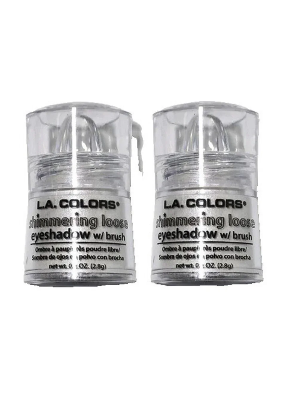 Lot of 2: New L.A. COLORS Intense Shimmer Loose Eye Shadow Snow White (Sealed)